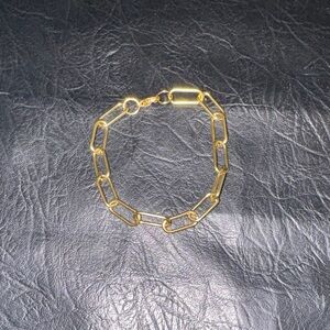 Classic Gold Link Bracelet Women Jewelry GUC